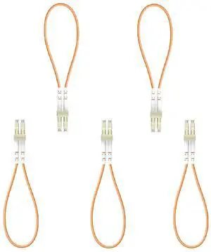 5pack LC Multimode OM2 Fiber Loopback Adapter with Pull Tab, for Fiber Optic Testing and Equipment Diagnostics 2pcs/Bag 5pack LC Multimode OM2 Fiber Loopback Adapter with Pull Tab, for Fiber Optic Testing and Equipment Diagnostics 2pcs/Bag