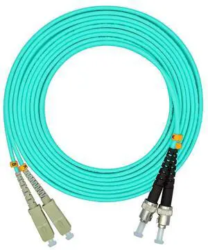 30Meters 100ft SC to ST Duplex 50/125 10G OM3 Multi-Mode Fiber Optic Cable Jumper Optical Patch Cord SC-ST 30Meters 100ft SC to ST Duplex 50/125 10G OM3 Multi-Mode Fiber Optic Cable Jumper Optical Patch Cord SC-ST