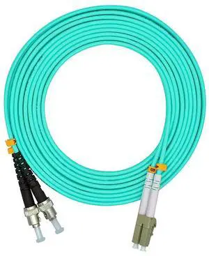 100 Meters 328ft LC to ST Duplex 50/125 10G OM3 Multi-Mode Fiber Optic Cable Jumper Optical Patch Cord LC-ST 100 Meters 328ft LC to ST Duplex 50/125 10G OM3 Multi-Mode Fiber Optic Cable Jumper Optical Patch Cord LC-ST