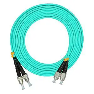 20Meters 65ft FC to ST Duplex 50/125 10G OM3 Multi-Mode Fiber Optic Cable Jumper Optical Patch Cord FC-ST 20Meters 65ft FC to ST Duplex 50/125 10G OM3 Multi-Mode Fiber Optic Cable Jumper Optical Patch Cord FC-ST