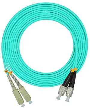 30Meters 100ft SC to FC Duplex 50/125 10G OM3 Multi-Mode Fiber Optic Cable Jumper Optical Patch Cord SC-FC 30Meters 100ft SC to FC Duplex 50/125 10G OM3 Multi-Mode Fiber Optic Cable Jumper Optical Patch Cord SC-FC