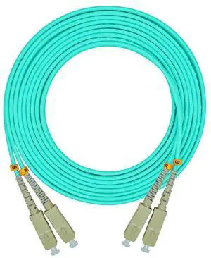 30Meters 100ft Duplex 50/125 10G OM3 Multi-Mode Fiber Optic Cable Jumper Optical Patch Cord SC-SC 30Meters 100ft Duplex 50/125 10G OM3 Multi-Mode Fiber Optic Cable Jumper Optical Patch Cord SC-SC
