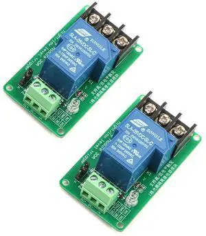 2pcs 5V 30A One Channel Relay Module Optocoupler Isolation High and Low Trigger 5V 2pcs 5V 30A One Channel Relay Module Optocoupler Isolation High and Low Trigger 5V