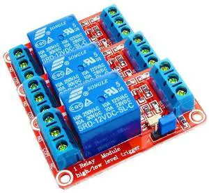 12V 1 Channel Relay Module with Optocoupler Isolation Support High or Low Level Trigger (Pack of 3) 12V 1 Channel Relay Module with Optocoupler Isolation Support High or Low Level Trigger (Pack of 3)