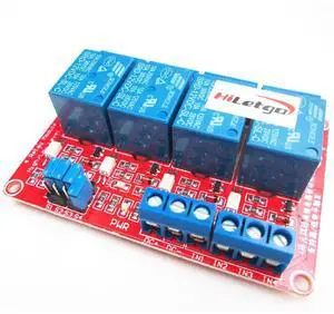 12V 4 Channel Relay Module with OPTO-Isolated Support High and Low Level Trigger 12V 4 Channel Relay Module with OPTO-Isolated Support High and Low Level Trigger
