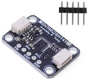 SHT41 Temperature Humidity Sensor Module IIC I2C 3.3V-5V Compatible with Stemma QT Qwiic for Air Quality Monitoring Automatic Control Appliances SHT41 Temperature Humidity Sensor Module IIC I2C 3.3V-5V Compatible with Stemma QT Qwiic for Air Quality Monitoring Automatic Control Appliances