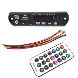 12V MP3 WMA Audio Bluetooth Decoding Board w/SD Card Slot/USB/FM/Remote Decoding 12V MP3 WMA Audio Bluetooth Decoding Board w/SD Card Slot/USB/FM/Remote Decoding