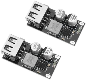 2PCS DC-DC Power Buck Module 6V-32V12V24V to QC3.0 Fast Charging Single USB Char 2PCS DC-DC Power Buck Module 6V-32V12V24V to QC3.0 Fast Charging Single USB Char