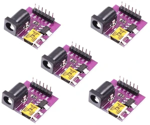 5pcs AMS1117-3.3V Power Supply Module Mini USB DC Dual Charging Port 5V/3.3V 5pcs AMS1117-3.3V Power Supply Module Mini USB DC Dual Charging Port 5V/3.3V