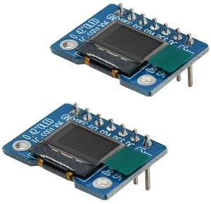 2pcs 0.42" SSD1306 72 * 40 SPI OLED Display Module 0.42 Inch 72x40 OLED LCD Disp 2pcs 0.42" SSD1306 72 * 40 SPI OLED Display Module 0.42 Inch 72x40 OLED LCD Disp