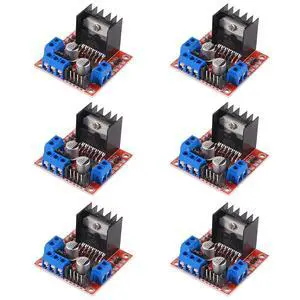 6PCS L298N Motor Driver Board Module DC Stepper Motor Controller Dual H-Bridge for Smart Car Robot Power 6PCS L298N Motor Driver Board Module DC Stepper Motor Controller Dual H-Bridge for Smart Car Robot Power