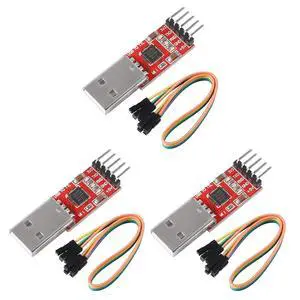 3Pcs CP2102 USB 2.0 to TTL 5Pin Serial Adapter USB to TTL Serial Converter Module for UART STC 3.3V and 5V with Dupont Wire (USB 2.0 to TTL CP2102) 3Pcs CP2102 USB 2.0 to TTL 5Pin Serial Adapter USB to TTL Serial Converter Module for UART STC 3.3V and 5V with Dupont Wire (USB 2.0 to TTL CP2102)