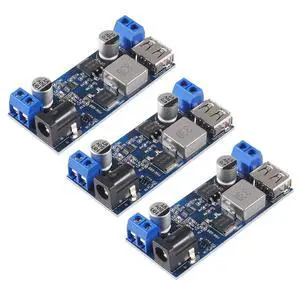 3PCS DC 12V to 5V 5A Step-Down Converter,USB Buck Converter DC 9V-36V Step Down to USB 5V Transformer Dual Output Power Supply Module for Phone Fast Charging 3PCS DC 12V to 5V 5A Step-Down Converter,USB Buck Converter DC 9V-36V Step Down to USB 5V Transformer Dual Output Power Supply Module for Phone Fast Charging