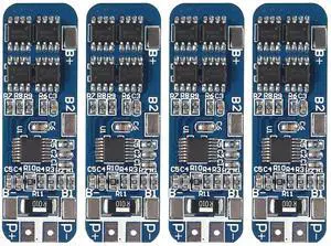 4Pcs 3S 12V 10A BMS Lithium Battery Protection Board Liion Charger Protection Module with Overcharge/Over-Discharge/Over-Current/Short Circuit Protection 4Pcs 3S 12V 10A BMS Lithium Battery Protection Board Liion Charger Protection Module with Overcharge/Over-Discharge/Over-Current/Short Circuit Protection