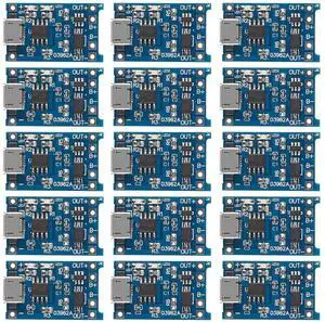 15Pcs 5V 1A TP4056 Charging Module Micro USB 18650 Lithium Battery Charger Board with Protection 15Pcs 5V 1A TP4056 Charging Module Micro USB 18650 Lithium Battery Charger Board with Protection
