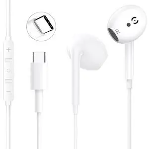 USB C Headphones for 17/17Pro/16e/15 Type C Earbuds Wired Earphones | (Microphone & Remote Control) Noise Cancelling Wired USB C Earphones, S25/S24/S23/S22/S21/Ultra Note10/20, Pixel USB C Headphones for 17/17Pro/16e/15 Type C Earbuds Wired Earphones | (Microphone & Remote Control) Noise Cancelling Wired USB C Earphones, S25/S24/S23/S22/S21/Ultra Note10/20, Pixel