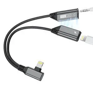 2-IN-1 Right Angle Magnetic Lightning to 3.5mm Audio Jack Headphone and Charge Cable Adapter for ,90 Degree Earphone Converter Splitter Support Music+Charge+HiFi+Mic for iPhone14 13 12 11 2-IN-1 Right Angle Magnetic Lightning to 3.5mm Audio Jack Headphone and Charge Cable Adapter for ,90 Degree Earphone Converter Splitter Support Music+Charge+HiFi+Mic for iPhone14 13 12 11