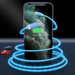 2M/6FT Flowing LED Light Up Lightning Charge Cable,Glowing Charger Adapter Sync Data Connector Cord for Car with 13/12 Pro Max /11 Pro/XR/XS Max/X/8 7 SE 2020,/iPod (Blue) 2M/6FT Flowing LED Light Up Lightning Charge Cable,Glowing Charger Adapter Sync Data Connector Cord for Car with 13/12 Pro Max /11 Pro/XR/XS Max/X/8 7 SE 2020,/iPod (Blue)