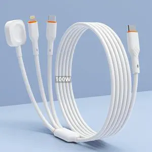 Travel Essentials 3 in 1 Charging Cable for Watch Charger - Charger USB C Fast Charging Cable Compatible for iWatch Series Ultra/SE/10/9/8/7/6/5/4-1, 16/15/14/13/12, - 6FT Travel Essentials 3 in 1 Charging Cable for Watch Charger - Charger USB C Fast Charging Cable Compatible for iWatch Series Ultra/SE/10/9/8/7/6/5/4-1, 16/15/14/13/12, - 6FT