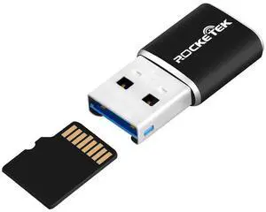 Rocketek Aluminum USB 3.0 Portable Memory Card Reader Adapter for Micro SD Card/TF Card Reader Adapter Rocketek Aluminum USB 3.0 Portable Memory Card Reader Adapter for Micro SD Card/TF Card Reader Adapter