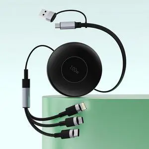 USB C Retractable Multi 5-in-1 USB A/Type C to Lightning/USB C/Micro iPhone Charger Cable,100W Multiple Apple Charging Cord iPhone 15 14 13 12 Pro Max Xs Xr X 8 7Plus SE/Samsung/iPad Pro-Black USB C Retractable Multi 5-in-1 USB A/Type C to Lightning/USB C/Micro iPhone Charger Cable,100W Multiple Apple Charging Cord iPhone 15 14 13 12 Pro Max Xs Xr X 8 7Plus SE/Samsung/iPad Pro-Black