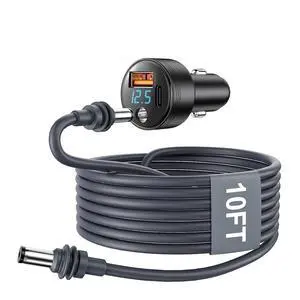 Starlink Mini Car Adapter, 100W Starlink Mini Cable Car Charger, 12V-24V Cigarette Lighter Adapter with DC 100W Charge+USB-C PD 30W + USB-A, Waterproof & LED Voltage Display for Truck, RV, Car(10FT) Starlink Mini Car Adapter, 100W Starlink Mini Cable Car Charger, 12V-24V Cigarette Lighter Adapter with DC 100W Charge+USB-C PD 30W + USB-A, Waterproof & LED Voltage Display for Truck, RV, Car(10FT)