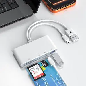 5-in-1 Multi USB C/USB A SD/TF/Smart Card Slot+USB OTG Memory Card Reader for iPhone 16/iPad ProDOD Military Common Access CAC Smart ID Card Reader for iPhone 16 15/iPad/Mac/Samsung/Laptop/Tablet 5-in-1 Multi USB C/USB A SD/TF/Smart Card Slot+USB OTG Memory Card Reader for iPhone 16/iPad ProDOD Military Common Access CAC Smart ID Card Reader for iPhone 16 15/iPad/Mac/Samsung/Laptop/Tablet
