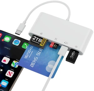 5-in-1 Multi USB C SD/TF/Smart Card Slot+USB OTG Memory Card Reader for iPhone 16/iPad ProDOD Military Common Access CAC Smart ID Card Reader for iPhone 16 15/iPad Pro/Mac/Samsung/Laptop/Tablets 5-in-1 Multi USB C SD/TF/Smart Card Slot+USB OTG Memory Card Reader for iPhone 16/iPad ProDOD Military Common Access CAC Smart ID Card Reader for iPhone 16 15/iPad Pro/Mac/Samsung/Laptop/Tablets