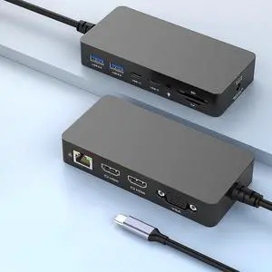 New Surface Thunderbolt 4 Dock Triple Displays 4K HDMI*2+VGA, 12 in 1 Surface Pro Docking Station with Power Adapter for Surface Pro 12/11/10/9/8/X/7/6/5, Surface Laptop 7/6/5/4, Surface Book Go Dock New Surface Thunderbolt 4 Dock Triple Displays 4K HDMI*2+VGA, 12 in 1 Surface Pro Docking Station with Power Adapter for Surface Pro 12/11/10/9/8/X/7/6/5, Surface Laptop 7/6/5/4, Surface Book Go Dock