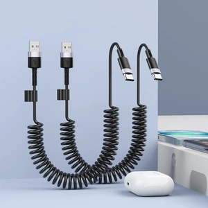 2Pack CarPlay USB A to USB C Coiled Charge Cable for iPhone 15,Short Car/Uber Charging Cord Sync Data Retractable Charger for iPhone 15/16 Pro Max, Samsung, for Apple CarPlay & Android Auto-4Ft Black 2Pack CarPlay USB A to USB C Coiled Charge Cable for iPhone 15,Short Car/Uber Charging Cord Sync Data Retractable Charger for iPhone 15/16 Pro Max, Samsung, for Apple CarPlay & Android Auto-4Ft Black