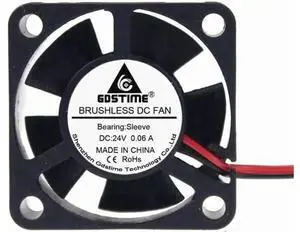 1 Pack Gdstime 3010 DC24V 2Pin Mini Brushless Cooling Fan, 30×30×10mm 3cm Portable Heatsink Fan 1 Pack Gdstime 3010 DC24V 2Pin Mini Brushless Cooling Fan, 30×30×10mm 3cm Portable Heatsink Fan