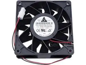 Well Tested PFB1224UHEC8X 12038 DC24V 2.40A 2-Wire High Airflow Industrial Cooling Fan for Inverter Server Cabinet Well Tested PFB1224UHEC8X 12038 DC24V 2.40A 2-Wire High Airflow Industrial Cooling Fan for Inverter Server Cabinet