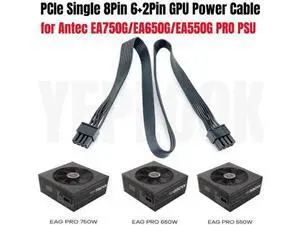PCIe Single 8Pin (6+2Pin) GPU Power Modular Cable, VGA Graphics Card Cord Compatible with EAG 550W / 650W / 750W PRO Earthwatts Gold Semi-Modular PSU PCIe Single 8Pin (6+2Pin) GPU Power Modular Cable, VGA Graphics Card Cord Compatible with EAG 550W / 650W / 750W PRO Earthwatts Gold Semi-Modular PSU