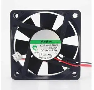 60mm DC 24V Axial Cooling Fan, KDE2406PHV2 6015 1.3W Maglev Fan for IPC 60mm DC 24V Axial Cooling Fan, KDE2406PHV2 6015 1.3W Maglev Fan for IPC