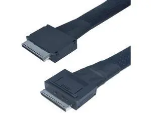 50cm/1.6FT OCuLink PCIe 4.0 Cable, Dual SFF-8611 8i Male to Male High-Speed Server Storage Interconnect Cable 50cm/1.6FT OCuLink PCIe 4.0 Cable, Dual SFF-8611 8i Male to Male High-Speed Server Storage Interconnect Cable
