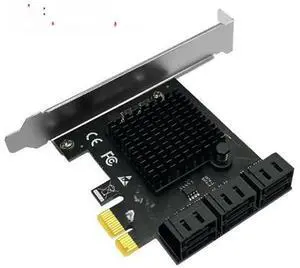 6-Port SATA 3.0 PCIe x1 Expansion Controller Card, PCI-E SATA 6Gbps Add-On Card for Chia Plotting, Compatible with All SATA HDD & SSD 6-Port SATA 3.0 PCIe x1 Expansion Controller Card, PCI-E SATA 6Gbps Add-On Card for Chia Plotting, Compatible with All SATA HDD & SSD