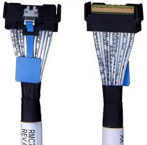 80cm MCIO x8 to x8 Cable, Dual 74Pin Mini Cooledge IO PCIe Gen5 High-Speed Server Storage Cable 80cm MCIO x8 to x8 Cable, Dual 74Pin Mini Cooledge IO PCIe Gen5 High-Speed Server Storage Cable