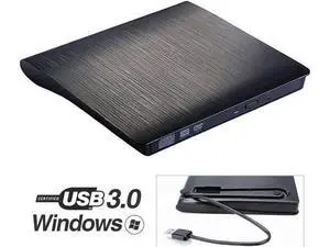 Black Slim External CD DVD Drive USB3.0 Portable CD DVD +/- RW Rewriter Burner Compatible with Windows Linux Mac Laptop Desktop PC Black Slim External CD DVD Drive USB3.0 Portable CD DVD +/- RW Rewriter Burner Compatible with Windows Linux Mac Laptop Desktop PC