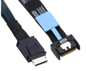 50cm PCIe 5.0 MCIO 4i 38Pin Male to SFF-8611 OCuLink 4X High-Speed Extender Cable 50cm PCIe 5.0 MCIO 4i 38Pin Male to SFF-8611 OCuLink 4X High-Speed Extender Cable