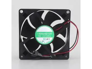 TX8025L12S 8025 Silent Axial Cooling Fan DC 12V 0.08A 80×80×25mm Inverter Equipment Fan TX8025L12S 8025 Silent Axial Cooling Fan DC 12V 0.08A 80×80×25mm Inverter Equipment Fan