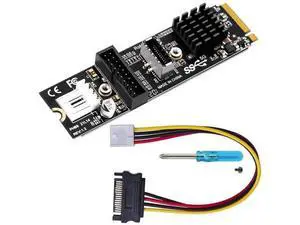 M.2 M-Key to Type-E USB 3.1 Adapter Card, 5Gbps for Motherboard Front Panel M.2 M-Key to Type-E USB 3.1 Adapter Card, 5Gbps for Motherboard Front Panel