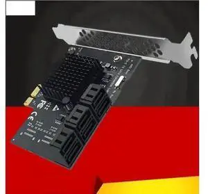 6 Ports PCIe X1 to SATA 3.0 6Gbps Controller Card, PCI Express SATA Expansion Add On Card for Chia Mining Rig HDD SSD Storage 6 Ports PCIe X1 to SATA 3.0 6Gbps Controller Card, PCI Express SATA Expansion Add On Card for Chia Mining Rig HDD SSD Storage