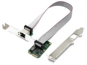 Mini PCI-E Gigabit Ethernet Card, 10/100/1000 Mbps RJ45 LAN Adapter Support XP Win7 Win10 Mini PCI-E Gigabit Ethernet Card, 10/100/1000 Mbps RJ45 LAN Adapter Support XP Win7 Win10