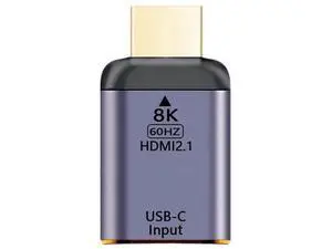 USB-C Female Source to HDMI Sink Adapter, 8K@60Hz 4K@120Hz Video Converter for Phone Tablet Laptop USB-C Female Source to HDMI Sink Adapter, 8K@60Hz 4K@120Hz Video Converter for Phone Tablet Laptop