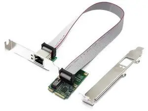 Mini PCI-E Gigabit Ethernet Network Card, 10/100/1000Mbps RJ45 LAN Adapter, Compatible with Windows XP/7/10 for Laptop Mini PCIe Slot Mini PCI-E Gigabit Ethernet Network Card, 10/100/1000Mbps RJ45 LAN Adapter, Compatible with Windows XP/7/10 for Laptop Mini PCIe Slot