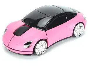 2.4GHz Wireless 3D Sport Car Shape Gaming Mouse with USB Receiver, Cute Stylish Car Wireless Mice for PC Laptop Desktop, Pink 2.4GHz Wireless 3D Sport Car Shape Gaming Mouse with USB Receiver, Cute Stylish Car Wireless Mice for PC Laptop Desktop, Pink