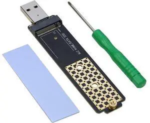 AJMRTC M.2 to USB 3.1 Gen1 Adapter, NVMe & SATA NGFF SSD Reader Card, Dual Protocol Converter Support M Key PCIe NVMe SSD / B+M Key SATA M.2 External Enclosure Dock for 2230 2242 2260 2280 Drives AJMRTC M.2 to USB 3.1 Gen1 Adapter, NVMe & SATA NGFF SSD Reader Card, Dual Protocol Converter Support M Key PCIe NVMe SSD / B+M Key SATA M.2 External Enclosure Dock for 2230 2242 2260 2280 Drives