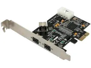 PCIe x1 3-Port 1394B Controller Card, IEEE 1394B FireWire 800 Add-On Card for Digital Video Camera Capture PCIe x1 3-Port 1394B Controller Card, IEEE 1394B FireWire 800 Add-On Card for Digital Video Camera Capture