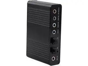 USB External 5.1 Surround Sound Card, 6 Channel Optical S/PDIF Digital Audio Adapter for PC Laptop USB External 5.1 Surround Sound Card, 6 Channel Optical S/PDIF Digital Audio Adapter for PC Laptop