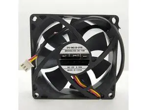 EFC-08E12D-EF05 8025 80mm DC 12V 0.40A 3-Wire Dual Ball Bearing Cooling Fan for Elevator Inverter EFC-08E12D-EF05 8025 80mm DC 12V 0.40A 3-Wire Dual Ball Bearing Cooling Fan for Elevator Inverter